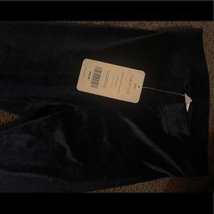 Fabletics Emma Velour Navy Blue Leggings
